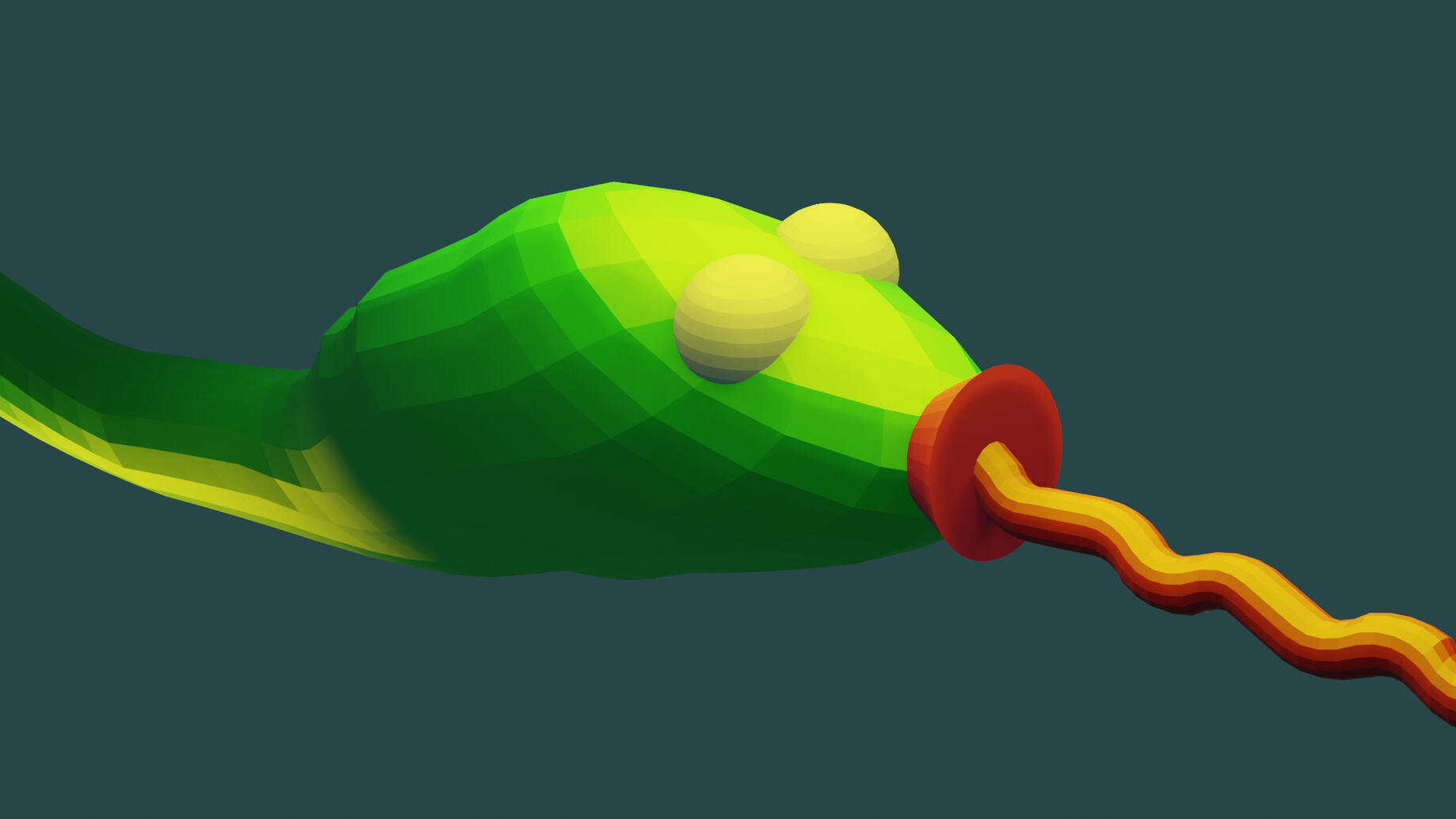 Low Poly Snake
